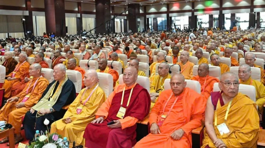 Các đại biểu tham dự lễ Bế mạc Vesak Liên Hợp Quốc năm 2025. (Ảnh: Việt Dũng)