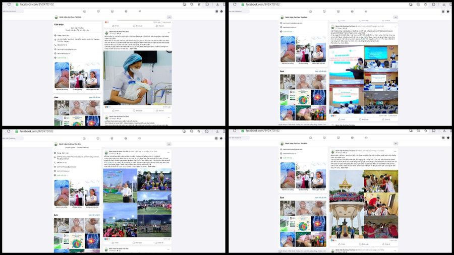 Fanpage mạo danh bệnh viện kêu gọi từ thiện vẫn đang hoạt động. 1000141361.jpg