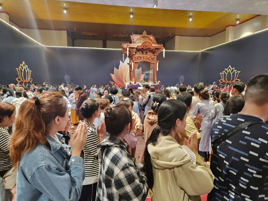 Xá lợi Đức Phật Thích Ca Mâu Ni được tôn trí bảo tháp Chùa Thanh Tâm (huyện Bình Chánh, TPHCM). 2d14c887fa7d4823116c.jpg