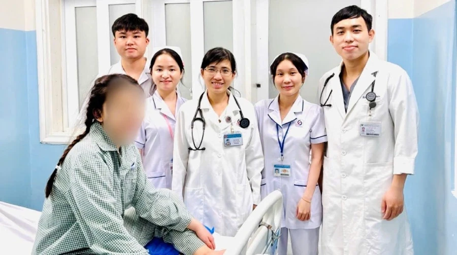 Bệnh nhân trước khi xuất viện. (Ảnh: BVCC)