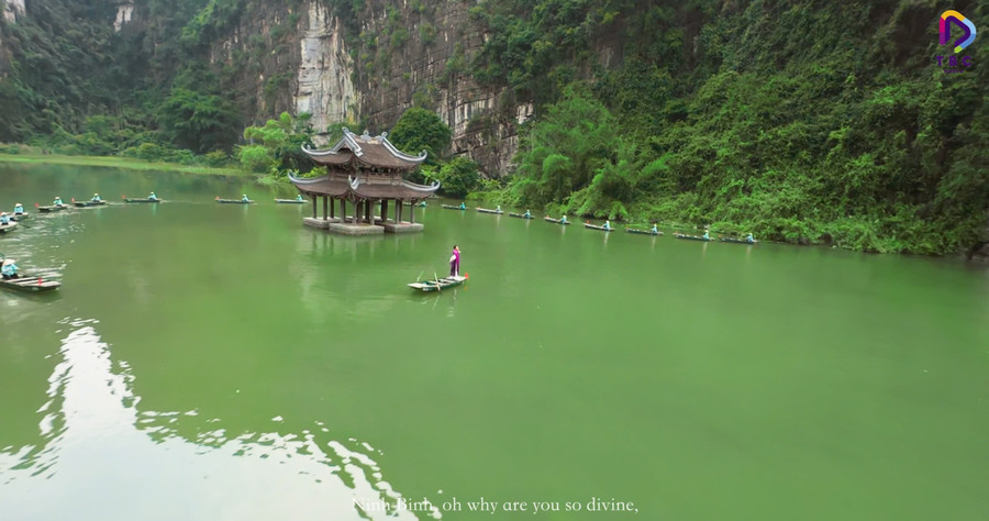 Vẻ đẹp tại Ninh Bình qua các cảnh quay trong ca khúc "Ninh Bình ơi". 