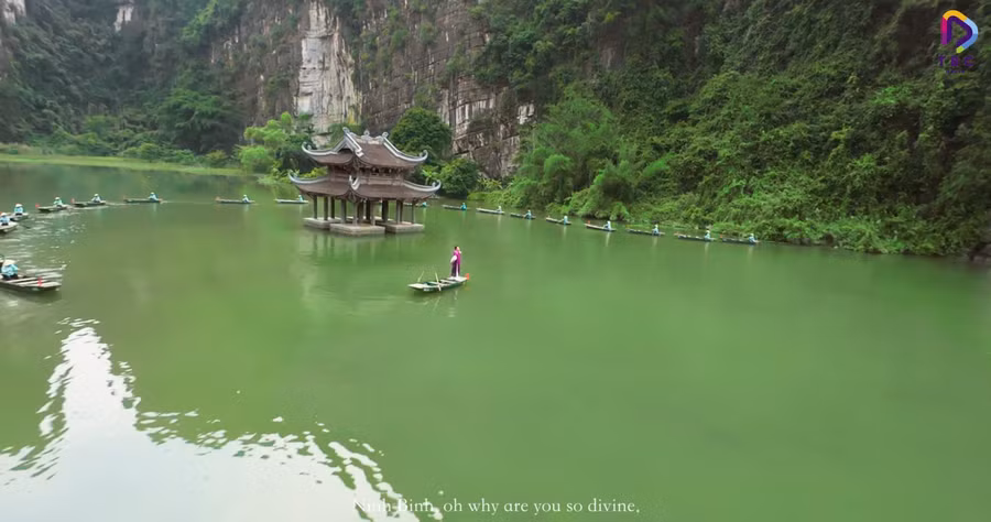 Vẻ đẹp tại Ninh Bình qua các cảnh quay trong ca khúc "Ninh Bình ơi". 