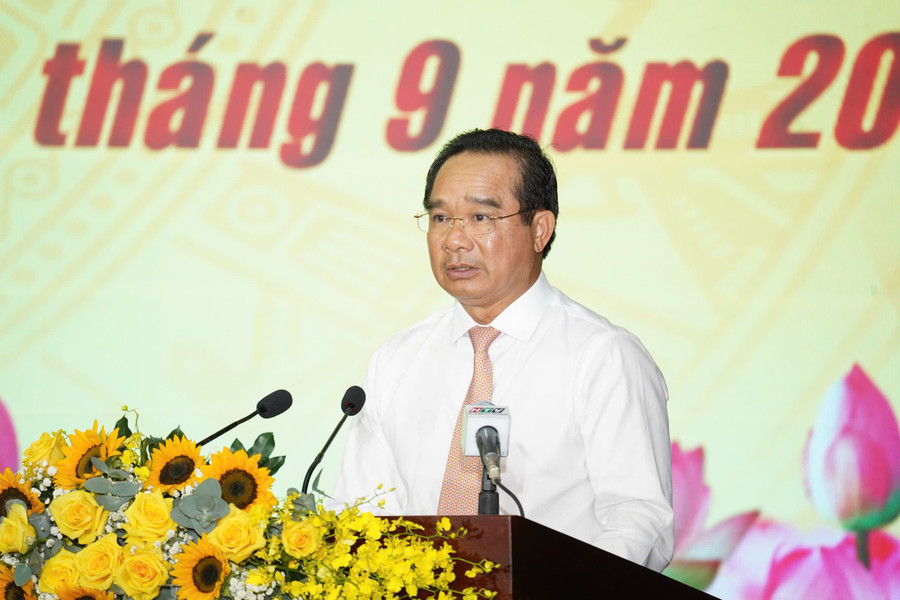 Ông Nguyễn Văn Được - Chủ tịch UBND TPHCM phát biểu tại buổi lễ. cd82bf7d14489f16c659.jpg