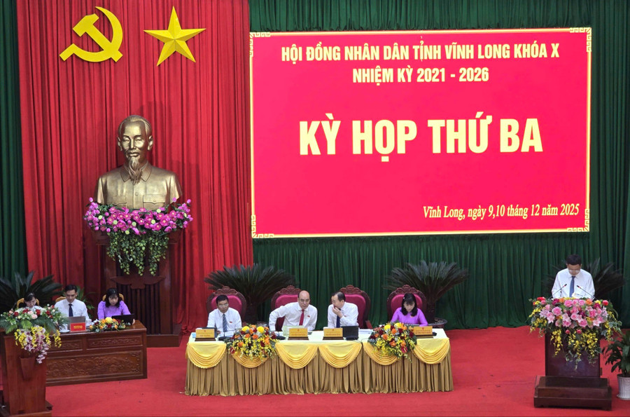 Bí thư Trần Văn Lâu đề nghị HĐND tỉnh làm rõ các giải pháp phát triển kinh tế - xã hội, quốc phòng - an ninh và xây dựng chính quyền địa phương hai cấp trong thời gian tới. z7307419781570-8429ddc79bdb246948e1d88cbe084cf7-9466.jpg