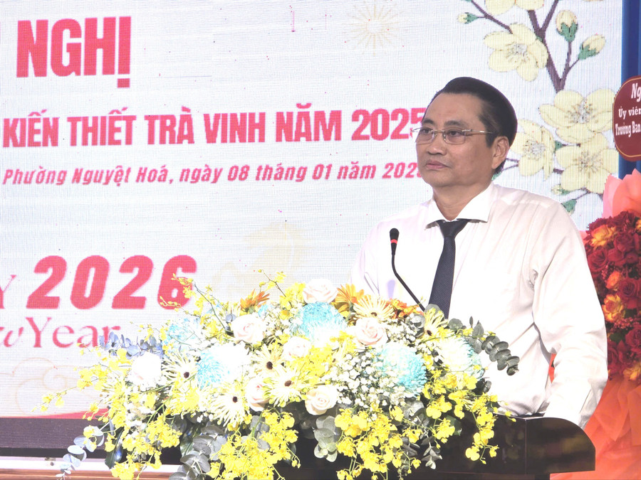 Phó Chủ tịch UBND tỉnh Vĩnh Long Nguyễn Quỳnh Thiện đánh giá cao những thành tích XSKT Trà Vinh đạt được trong năm 2025.