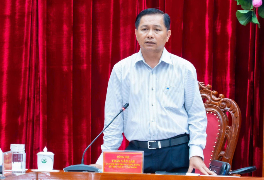Bí thư Tỉnh ủy Vĩnh Long Trần Văn Lâu.