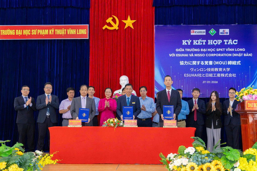 Việc hợp tác ba bên tạo thêm cơ hội cho sinh viên Trường ĐH Sư phạm Kỹ thuật Vĩnh Long làm việc tại Nhật.