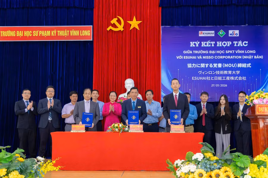 Việc hợp tác ba bên tạo thêm cơ hội cho sinh viên Trường ĐH Sư phạm Kỹ thuật Vĩnh Long làm việc tại Nhật.