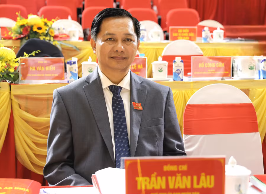 Ông Trần Văn Lâu, tân Bí thư Tỉnh ủy Vĩnh Long. (Ảnh: Phạm Trung)