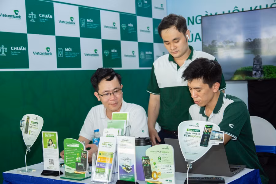 Một gian hàng được trưng bày tại Ngày hội Khởi nghiệp Quốc gia của học sinh, sinh viên lần thứ VII.