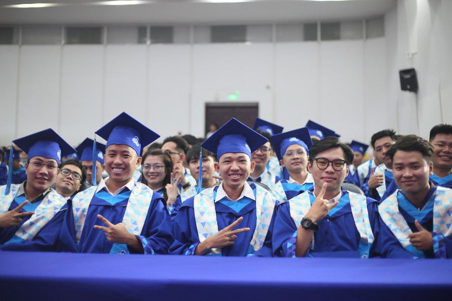 Tân cử nhân, kỹ sư của Trường Đại học Bách khoa, Đại học Quốc gia TPHCM tốt nghiệp năm 2024. Ảnh: N.Q
