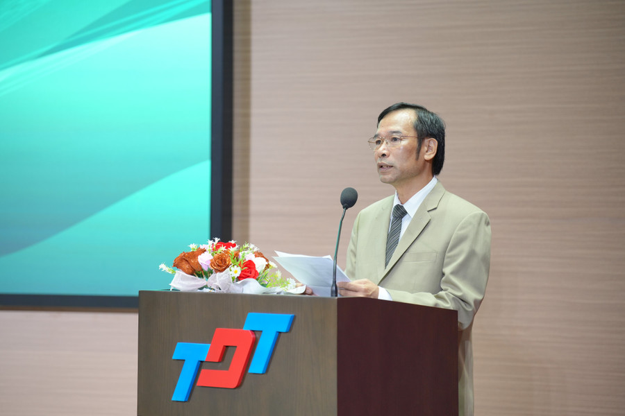 TS Nghiêm Quý Hào, Giám đốc Trung tâm Nghiên cứu và Đào tạo Kinh tế ứng dụng (Trường Đại học Tôn Đức Thắng) phát biểu tại hội thảo. Ảnh: L.N tsnghiemquyhao.jpg