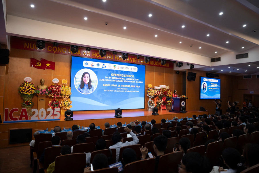 PGS.TS Lê Thị Hồng Ánh, Phó Hiệu trưởng Trường Đại học Công Thương TPHCM phát biểu tại hội thảo. tun07586.jpg