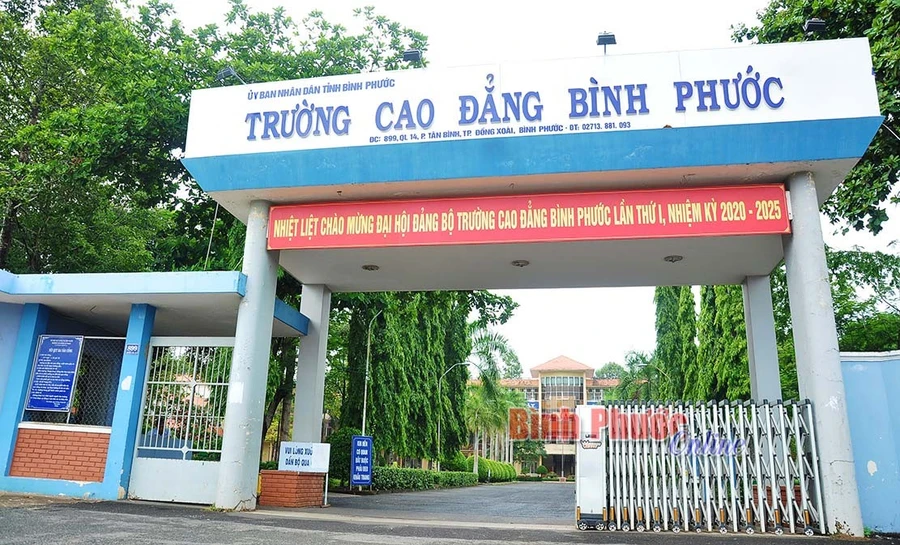 Trường Cao đẳng Bình Phước. Ảnh: Bình Phước Online