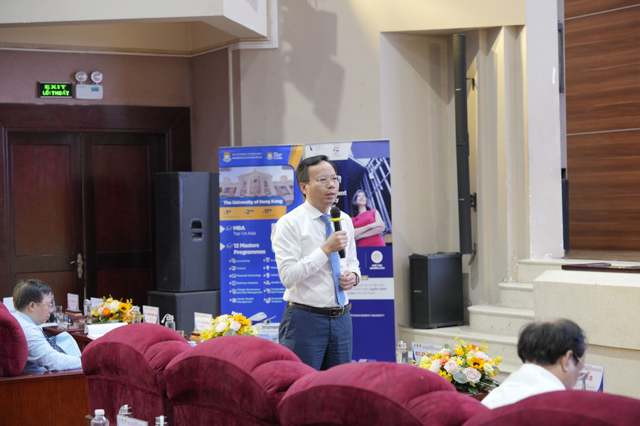 GS.TS Mai Thanh Phong, Hiệu trưởng Trường Đại học Bách khoa (Đại học Quốc gia TPHCM) chia sẻ giải pháp thu hút nhân tài của nhà trường. gs-mai-thanh-phogn.jpg