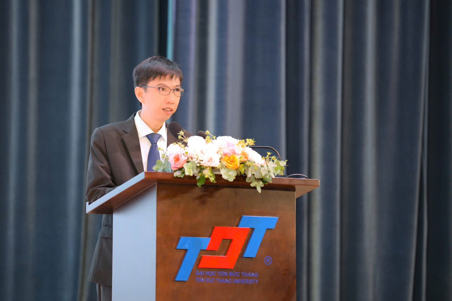 TS Võ Hoàng Duy - Phó Hiệu trưởng TDTU phát biểu khai mạc ICLD 2025. thay-duy.jpg