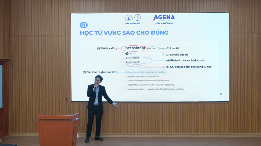Ngoài hoạt động tuyển dụng, giới thiệu việc làm, ngày hội diễn ra các chuyên đề hội thảo về kỹ năng và định hướng nghề nghiệp. 1.jpg