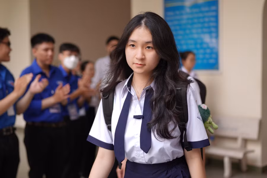 Thí sinh dự thi đánh giá năng lực chuyên biệt của Trường Đại học Sư phạm TPHCM. (Ảnh: HCMUE)