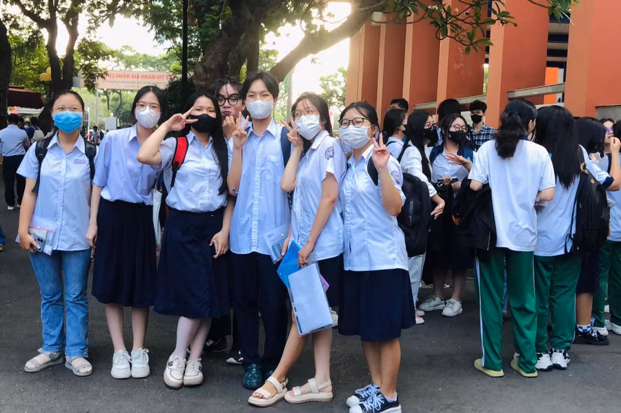 Thí sinh TPHCM dự kỳ thi đánh giá năng lực 2024. (Ảnh: Mạnh Tùng)