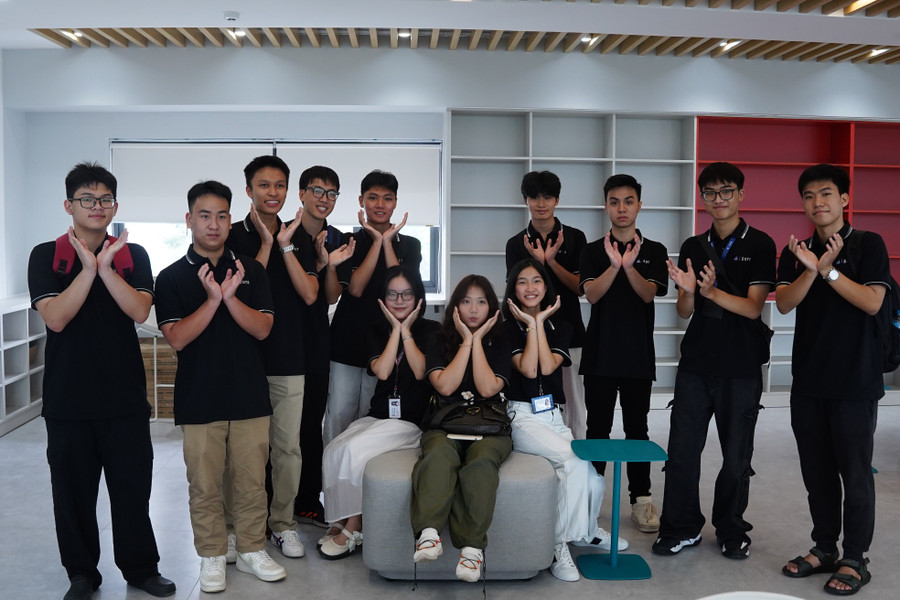 Tân sinh viên của chương trình liên kết cử nhân kỹ thuật quốc tế có nền tảng học thuật và ngoại ngữ tốt. Ảnh: N.Q 2-tan-sinh-vien-cua-ct.jpg