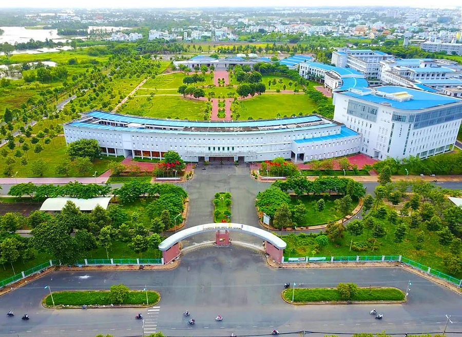 Toàn cảnh Trường Đại học An Giang. Ảnh: AGU