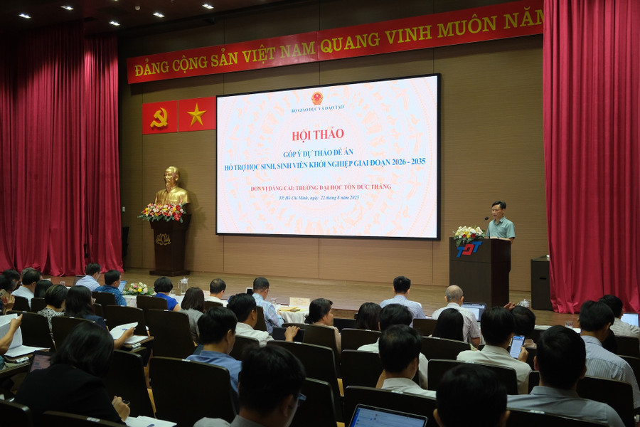 Đề án cũng đặt mục tiêu hình thành ít nhất 3 hệ sinh thái khởi nghiệp đổi mới sáng tạo tại các cơ sở GDĐH. du-thao.jpg