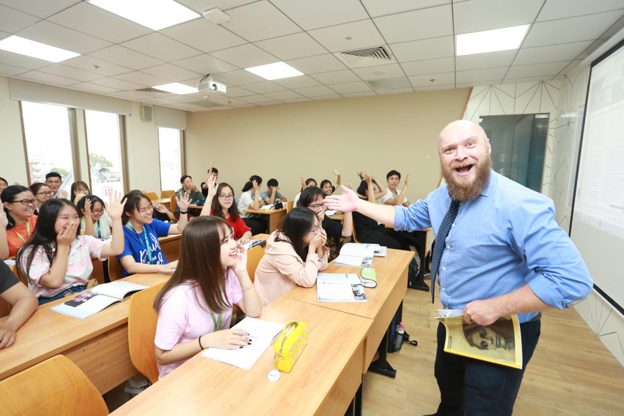 Một giờ học tại Trường Đại học Quốc tế (Đại học Quốc gia TPHCM). (Ảnh: N.Ngọc)
