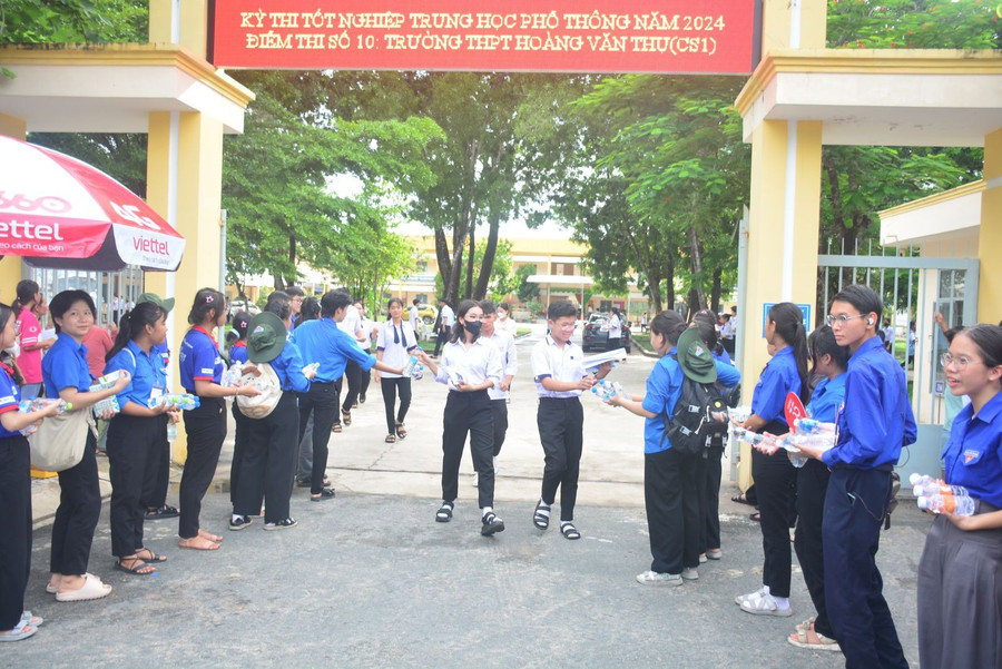 Thí sinh Tây Ninh trong kỳ thi tốt nghiệp THPT năm 2024. Ảnh: Báo Tây Ninh. thi-sinh.jpg