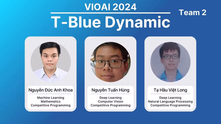 Đội Blue Dynamic của Trường Phổ thông Năng khiếu tham gia IOAI 2024. (Ảnh: ĐHQG-HCM )