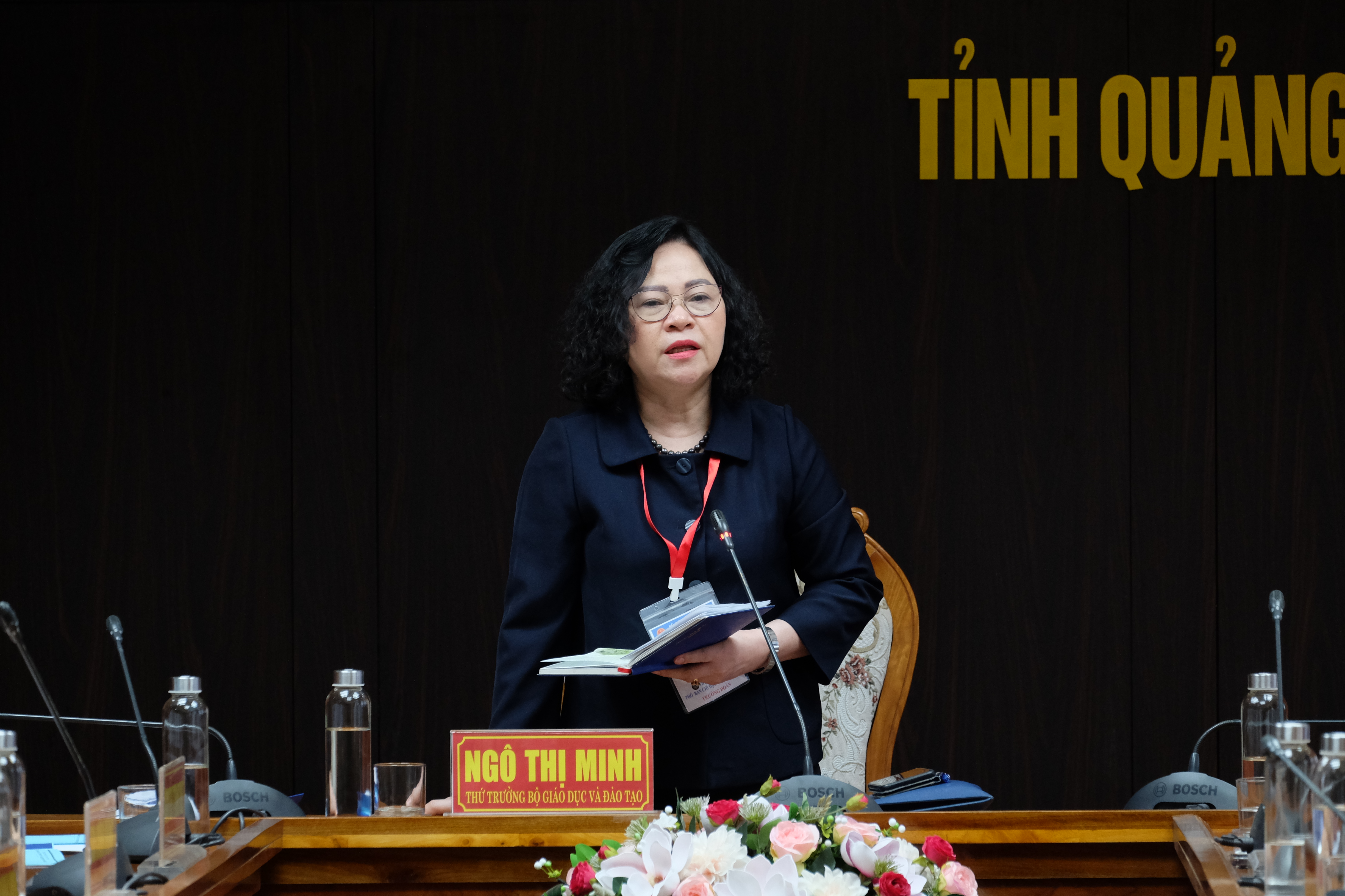 Thứ trưởng Ngô Thị Minh kết luận buổi làm việc. Ảnh: Hoàng Vinh. Thứ trưởng Ngô Thị Minh kết luận buổi làm việc. Ảnh: Hoàng Vinh.