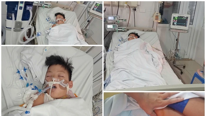 Đã 1 tuần trôi qua, anh Tuấn luôn túc trực, chờ đợi phép màu đến với đứa con ngoan.
