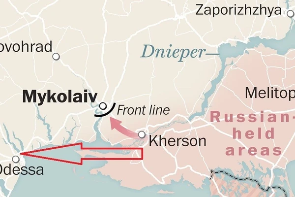 Đòn đánh xuyên Mykolaiv, chiếm Odessa trong vài tuần tới?