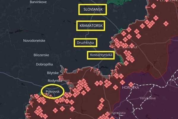 Nếu kiểm soát Slavyansk và Kramatorsk, quân Nga xộc thẳng tới sông Dnepr