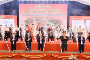 Lễ khởi công Trường phổ thông nội trú liên cấp TH&THCS xã Hua Bum và Dào San.