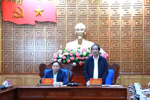 Bộ trưởng Nguyễn Kim Sơn cùng Đoàn công tác đã có buổi thăm và làm việc với tỉnh Lai Châu.