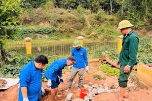 Công trình thanh niên do Đoàn Trường PTDTBT Tiểu học Nậm Pố xây dựng.