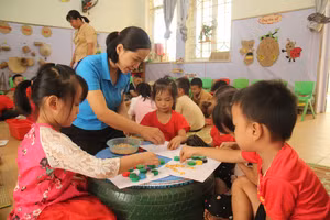 Tỉnh Lai Châu phấn đấu duy trì và nâng cao chất lượng đạt chuẩn phổ cập giáo dục mầm non cho trẻ em 5 tuổi.