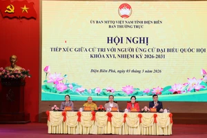 Đoàn ứng cử số 1 ứng cử đại biểu Quốc hội khóa XVI, nhiệm kỳ 2026 – 2031 tiếp xúc cử tri tại phường Điện Biên Phủ. 