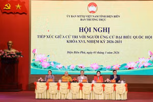 Đoàn ứng cử số 1 ứng cử đại biểu Quốc hội khóa XVI, nhiệm kỳ 2026 – 2031 tiếp xúc cử tri tại phường Điện Biên Phủ. 