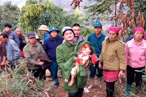 Cháu bé được tìm thấy sau 10 giờ bị lạc trong rừng.