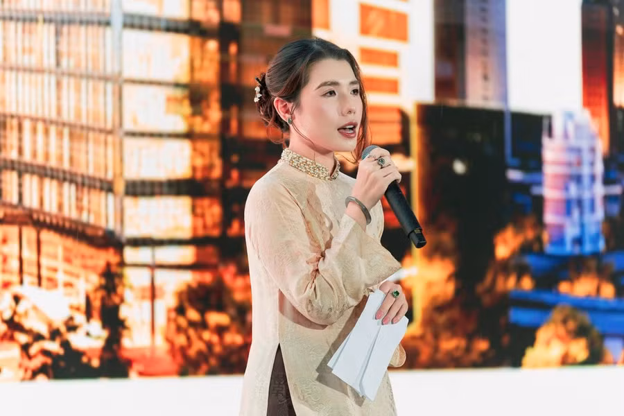Bà Thi Anh Đào, Giám đốc Khối Marketing Masterise Group, chia sẻ về ý nghĩa của chương trình. (Nguồn: Masterise Group)