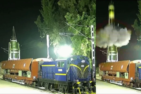 Cuộc cách mạng khi Ấn Độ lần đầu tiên phóng tên lửa đạn đạo Agni-P từ đường sắt