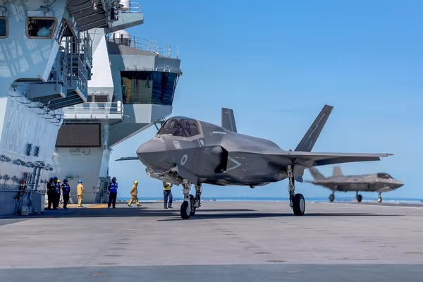 Số lượng kỷ lục tiêm kích F-35B trên tàu sân bay của Hải quân Anh