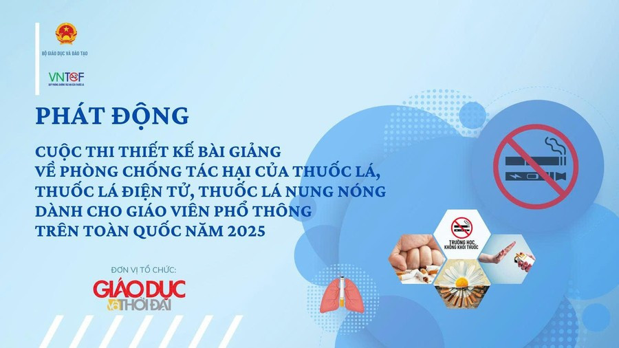 Cuộc thi “Thiết kế bài giảng về phòng, chống tác hại của thuốc lá, thuốc lá điện tử, thuốc lá nung nóng” dành cho giáo viên THCS và THPT trên toàn quốc năm 2025. thuoc-la.jpg