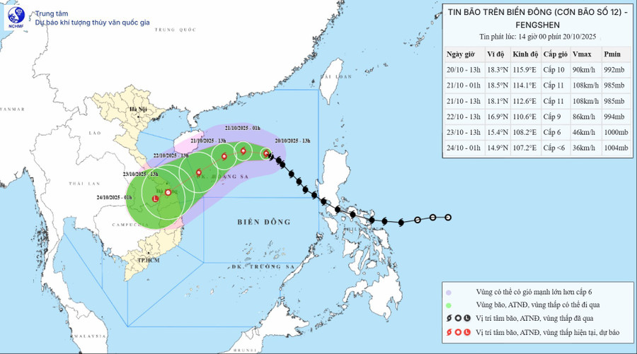 Dự báo hướng di chuyển của bão Fengshen. bao-fengshen.jpg