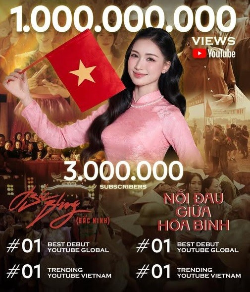 Kênh của Hòa Minzy chính thức đạt trên 1 tỷ views. hoa-minzy.jpg