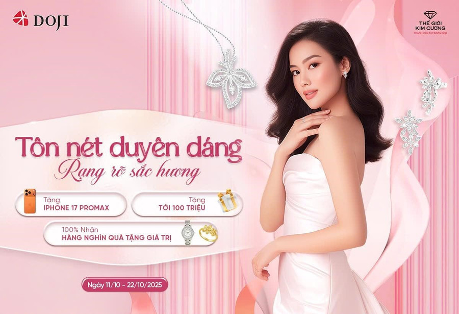 DOJI và Thế Giới Kim Cương mang tới chương trình ưu đãi hấp dẫn cho dịp 20/10. doji-4.jpg