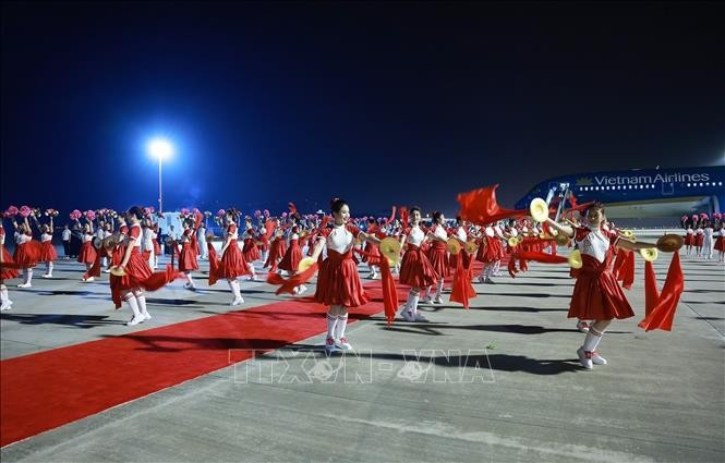 Lễ đón Thủ tướng Phạm Minh Chính đến Thiên Tân, bắt đầu chuyến tham dự Hội nghị Thượng đỉnh Tổ chức Hợp tác Thượng Hải (SCO) 2025. Ảnh: Dương Giang/TTXVN. Lễ đón Thủ tướng Phạm Minh Chính đến Thiên Tân, bắt đầu chuyến tham dự Hội nghị Thượng đỉnh Tổ chức Hợp tác Thượng Hải (SCO) 2025. Ảnh: Dương Giang/TTXVN.