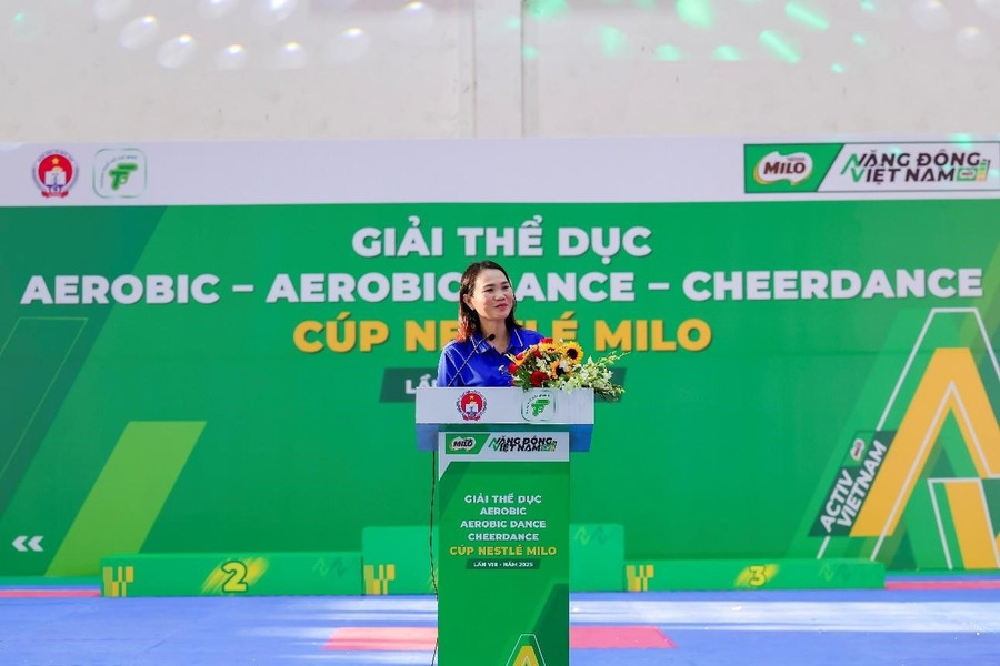 Bà Huỳnh Lê Như Trang – Phó Giám đốc Sở GD&ĐT TPHCM phát biểu bế mạc. nestle-4.jpg