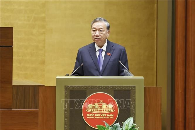 Tổng Bí thư Tô Lâm phát biểu chỉ đạo Hội nghị. Ảnh: Doãn Tấn/TTXVN